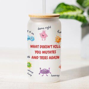 What Doesn't Kill You Mutates And Tries Again, Virus Frosted Tumbler